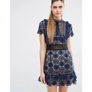 self portrait leaf sequin mini dress NWT Self Portrait Grey Leaf Sequin Mini Dress | UK4,6